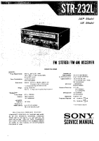 Sony STR-232L - Service Manual
